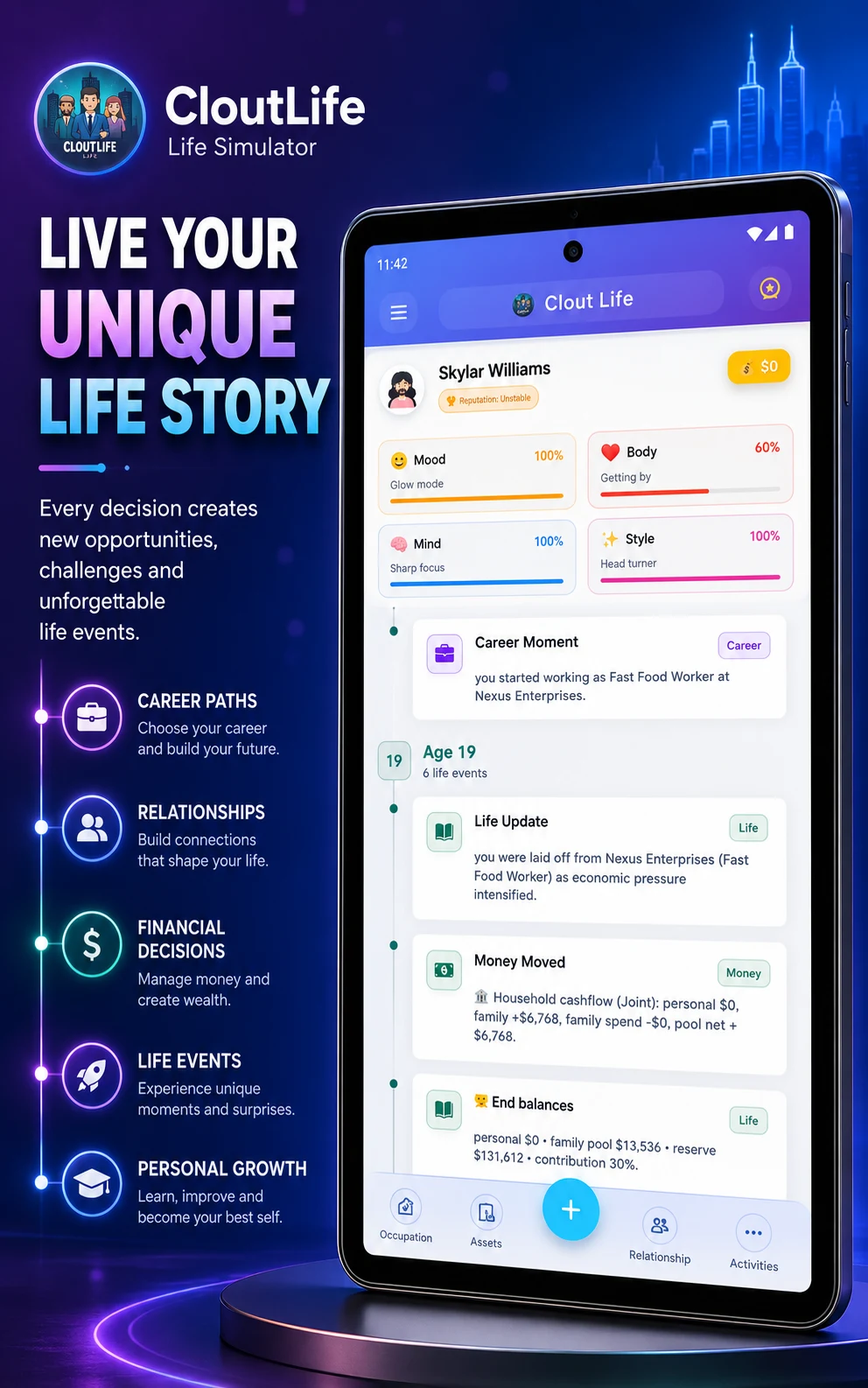 CloutLife – Life Simulator screenshot